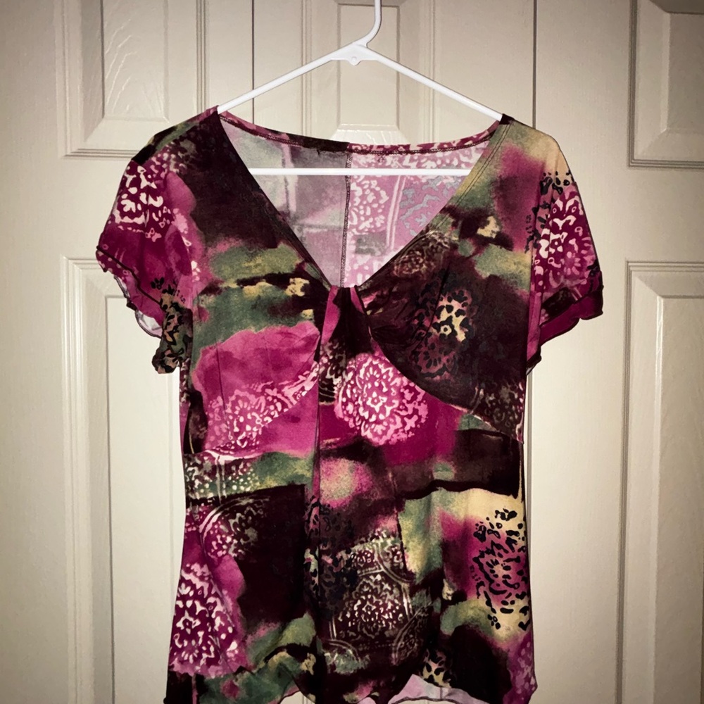 Unique 90’s/2000’s inspired Patterned Top